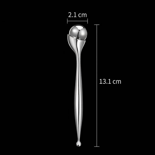 Rouleau de glace facial en inox avec cotes 13,1cm